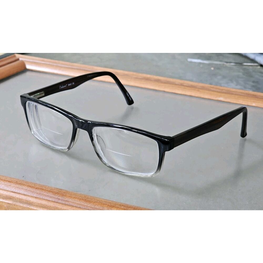 Enhance Eyeglasses RX Frames 56/17/145 3943 Black Fade Vintage